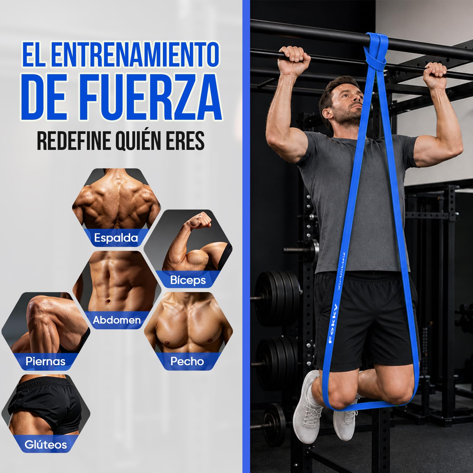 Fokky Bandas de fitness con 5 niveles