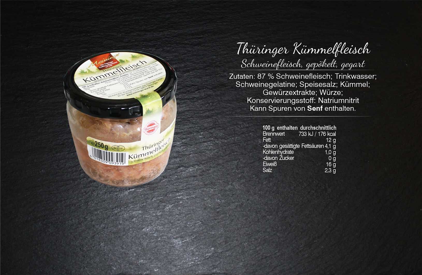 Wurst aus Thüringen I Sortiment Meininger Brotzeit I Wurst aus Traditionsfleischerei I 6 Sorten