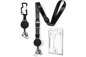 DELSWIN Heavy Duty Retractable Lanyards for College ID Badges and Keys