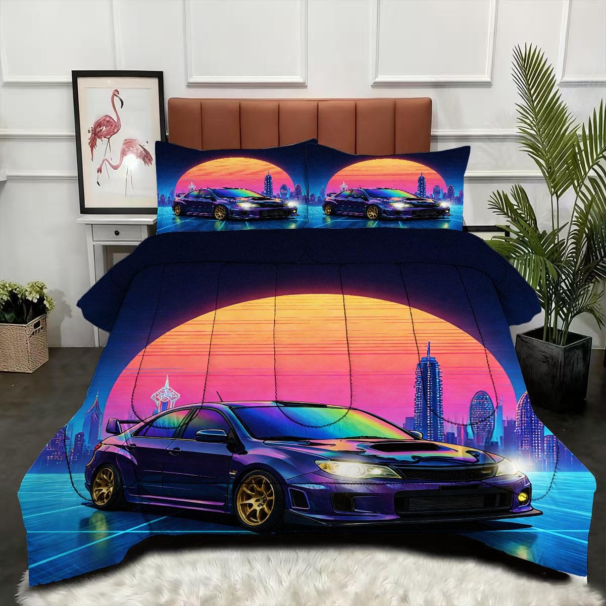 Couette 3D Voiture de Sport pour transformer la chambre d'un passionné de sport automobile