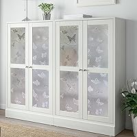 Vista 7 de Película de privacidad de vidrio esmerilado de mariposa para ventana, decoración de baño, película de privacidad para ventana de día y noche