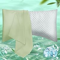 Vista 34 de Fundas de Almohada Tamaño Estándar Paquete de 2, Fundas de Almohada de Viscosa Refrescante con Cierre de Sobre, Fundas de Almohada Frescas