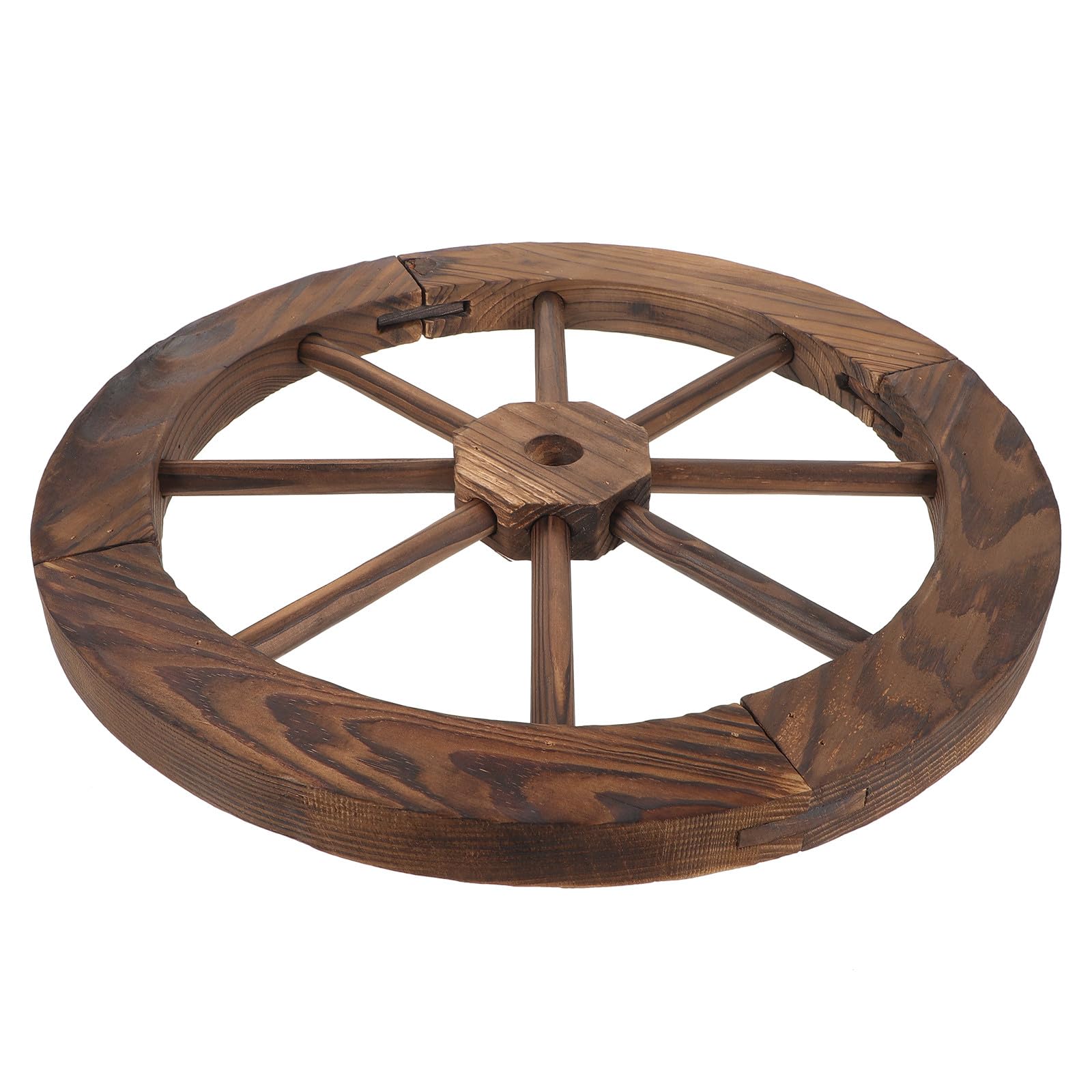 Rueda de madera rústica UPKOCH decorativa de estilo vintage para la pared del salón
