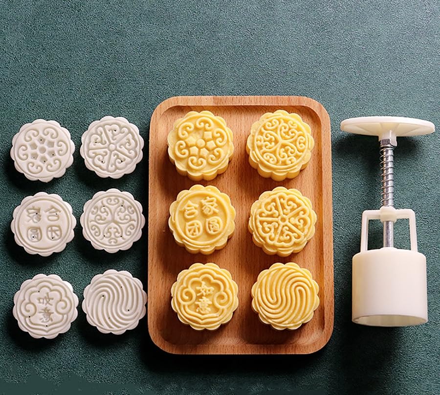 Prensa ABS Mooncake con sellos for galletas