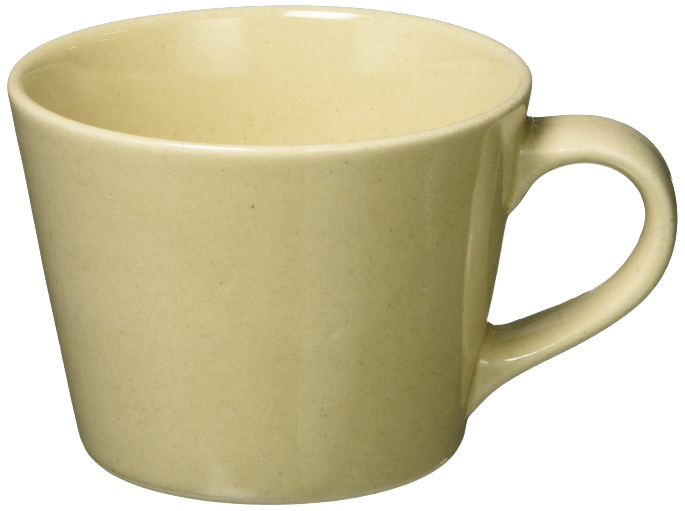 Mashiko Ware Demitasse Cup Beige 7oz Earthenware Coffee Cup Tsukamoto Japan