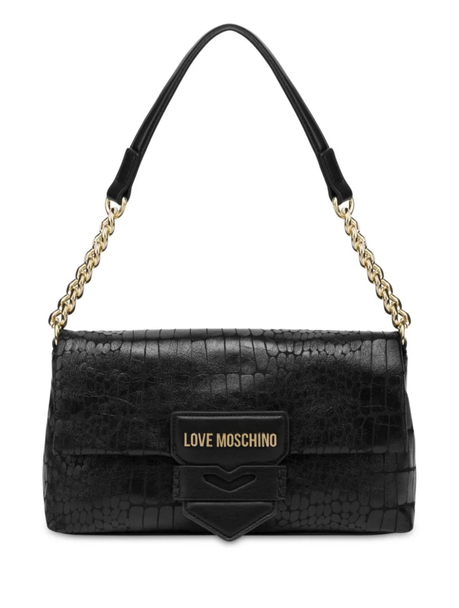 Love Moschino Damen Schwarz Schultertasche Einheitsgröße