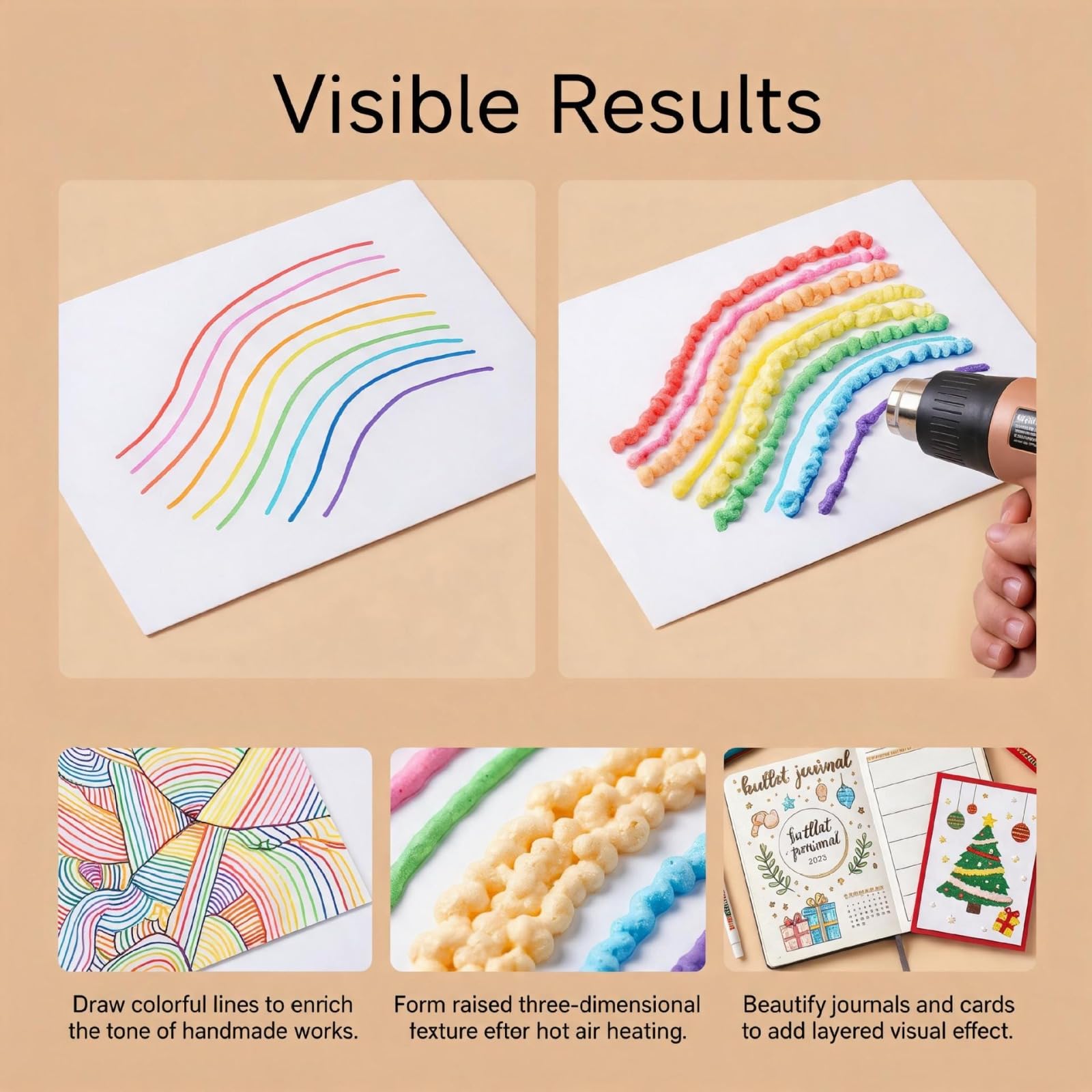 Générique Magic Popcorn Pen DIY Bubble Popcorn Drawing Pens,