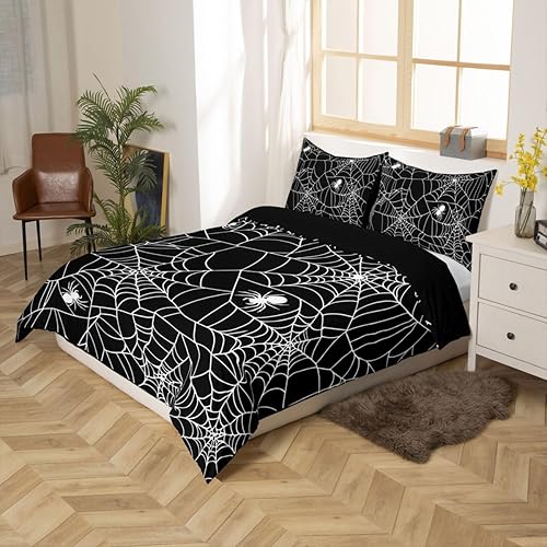 Miniatura 17 de Feelyou Juego de funda de edredón con estampado floral en 3D para niñas y niñas, elegante, con estampado floral morado, romántico, con purpurina