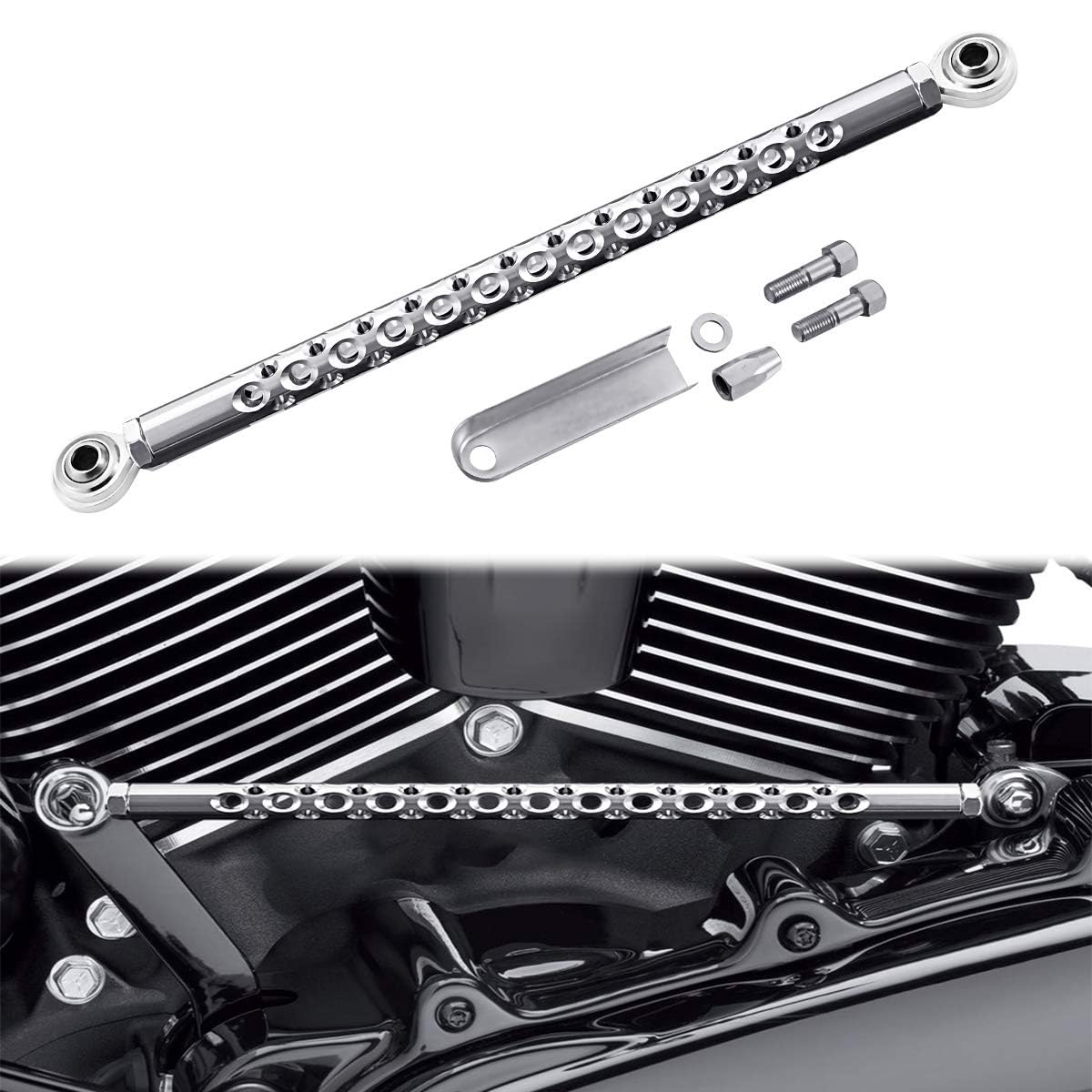 Leva del cambio per moto, biella del cambio per Harley Softail Dyna Touring Electra Road King Street Glide 1980-2018 (porosa)