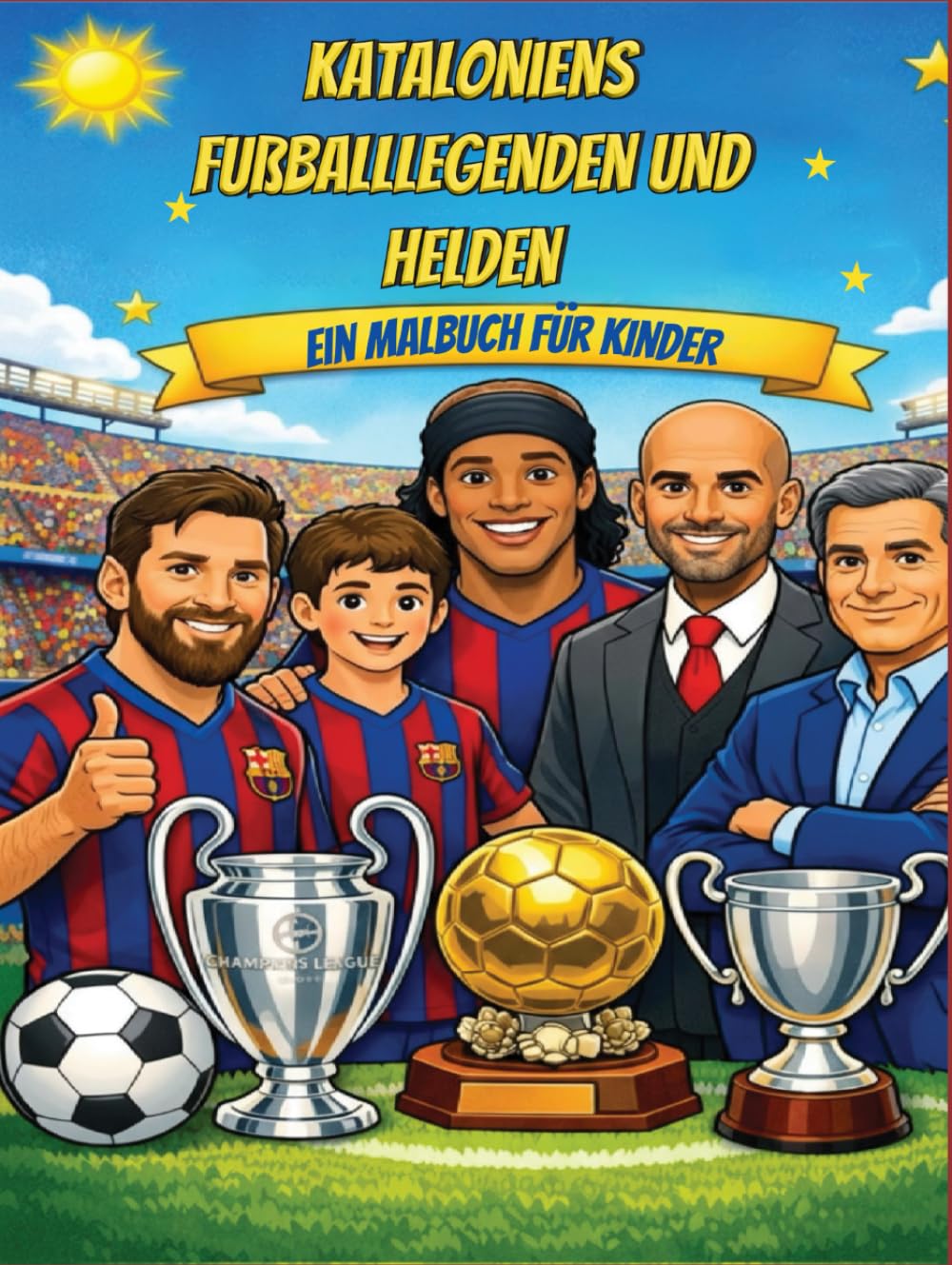 Kataloniens Fußballlegenden und Helden: Ein Malbuch für Kinder