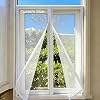 Custom Size Fly Screens for Windows, Self-Adhesive Window Screen Mesh, Durable Anti-Mosquito Net with Zipper, Cat Protection Guard Mesh, Keep Bugs Flies Out