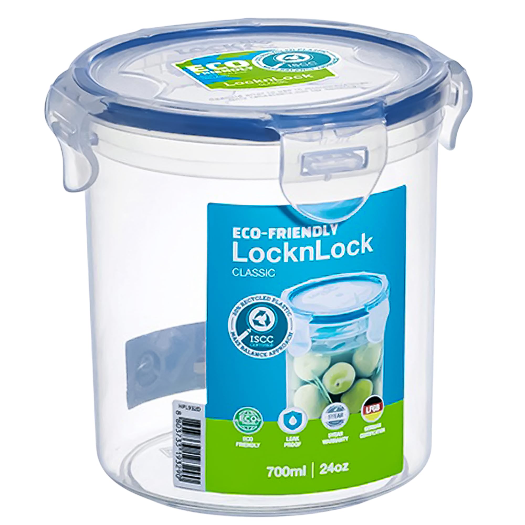 LocknLock Classic Round 700ml Airtight Food Storage Container with Lid