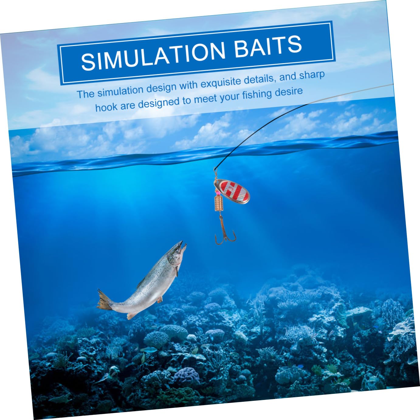 Hemobllo Possum De Paillettes en Rotation Leurre De Pêche Appâts De Pêche Vairon Artificiel Leurres De Pêche Appâts De Simulation Spinnerbait Le Fer