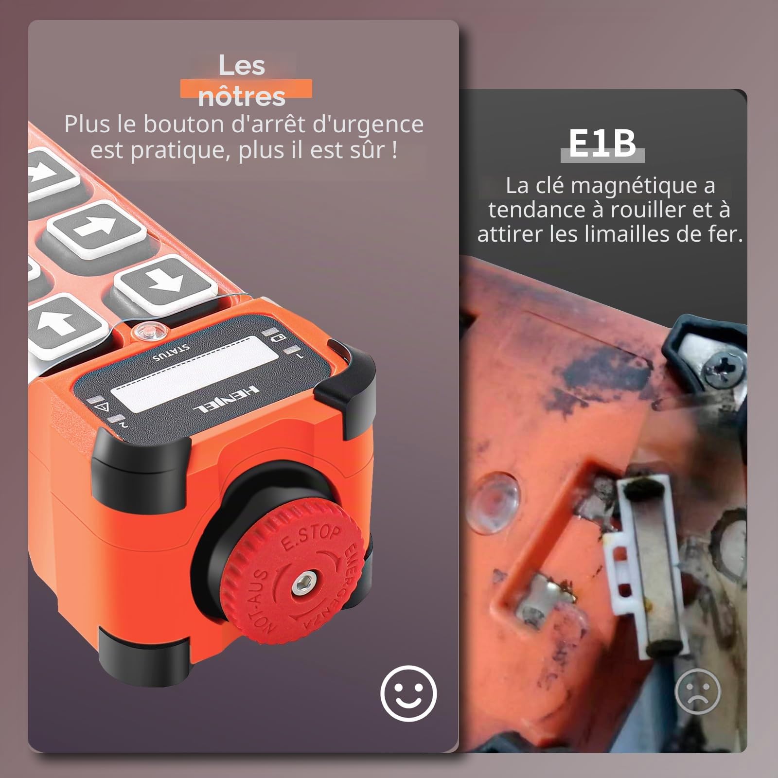 Télécommande de grue sans fil radio industriel 8 canaux Bouton Contrôleur pour 12V 24V 48V grue palan électrique Émetteur et récepteur