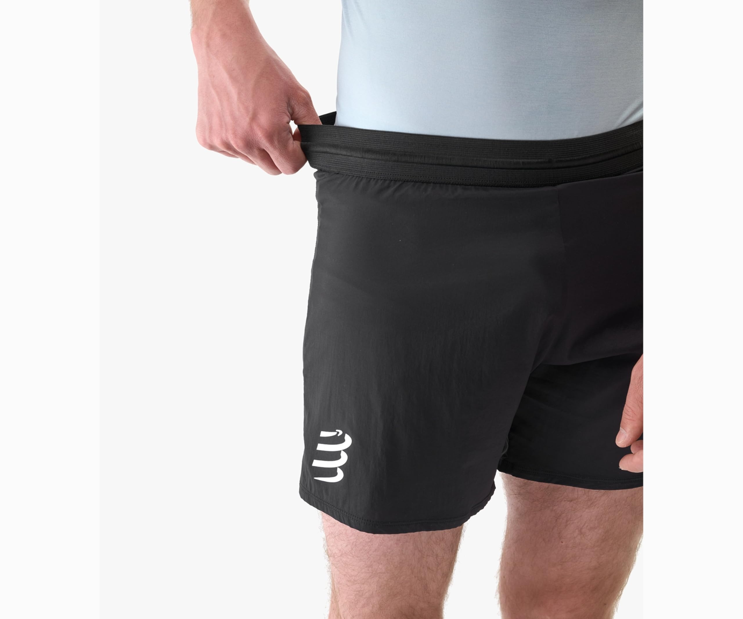 COMPRESSPORT Short Course à Pied Homme | Tissu Ultra-léger, Respirant et ajusté - | avec Slip intégré & Poche à clé - Parfait pour l’entraînement et la Course