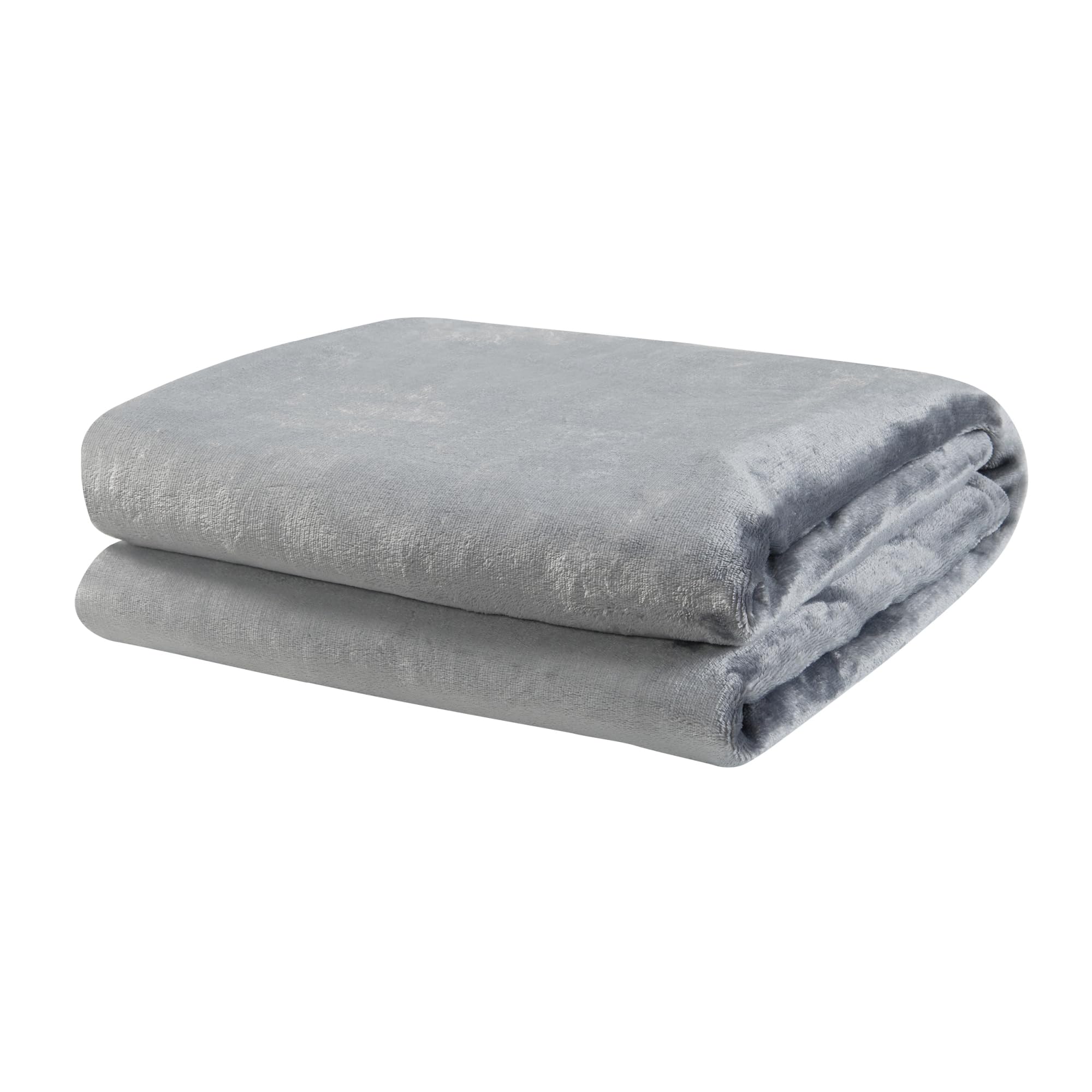 [en.casa] Couverture Chauffante Plaid Électrique avec 10 Niveaux de Chaleur Contrôleur Minuterie de 1 à 10 Heures 120W Polyester 200 x 150 cm Gris Clair