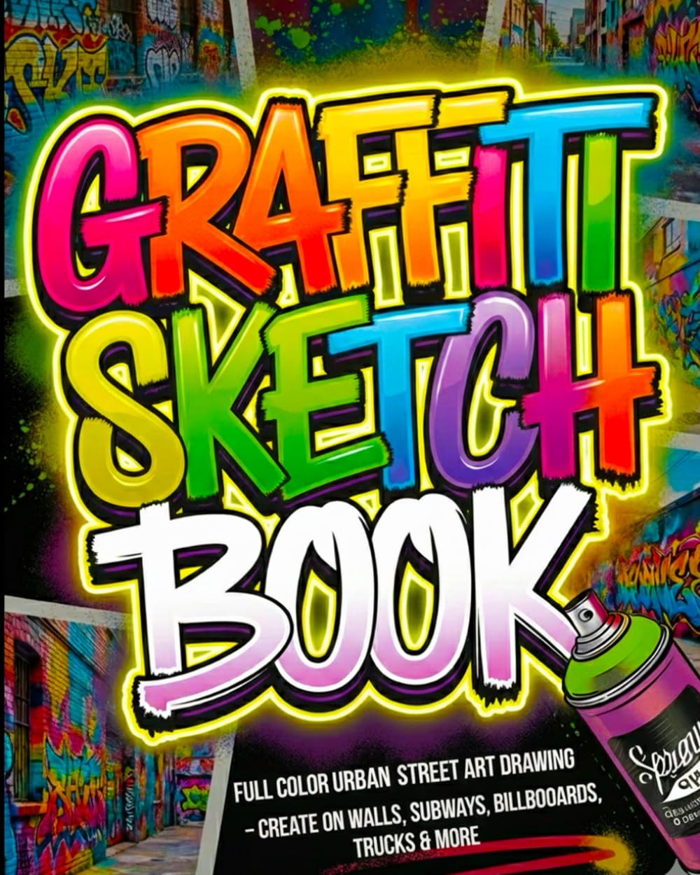 Graffiti Sketch Book: Full Color Urban Street Art Drawing – Create on Walls, Subways, Billboards, Trucks & More