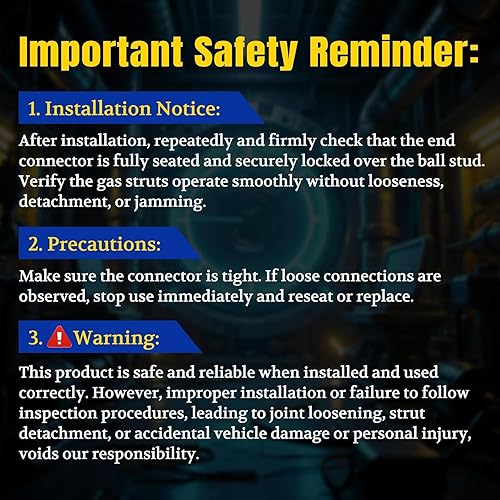 Vista 8 de ARANA Amortiguador de asistencia para portón trasero para Ford Ranger, 2019-2024 Ford Ranger Accesorios de apertura suave para portón trasero, 43206