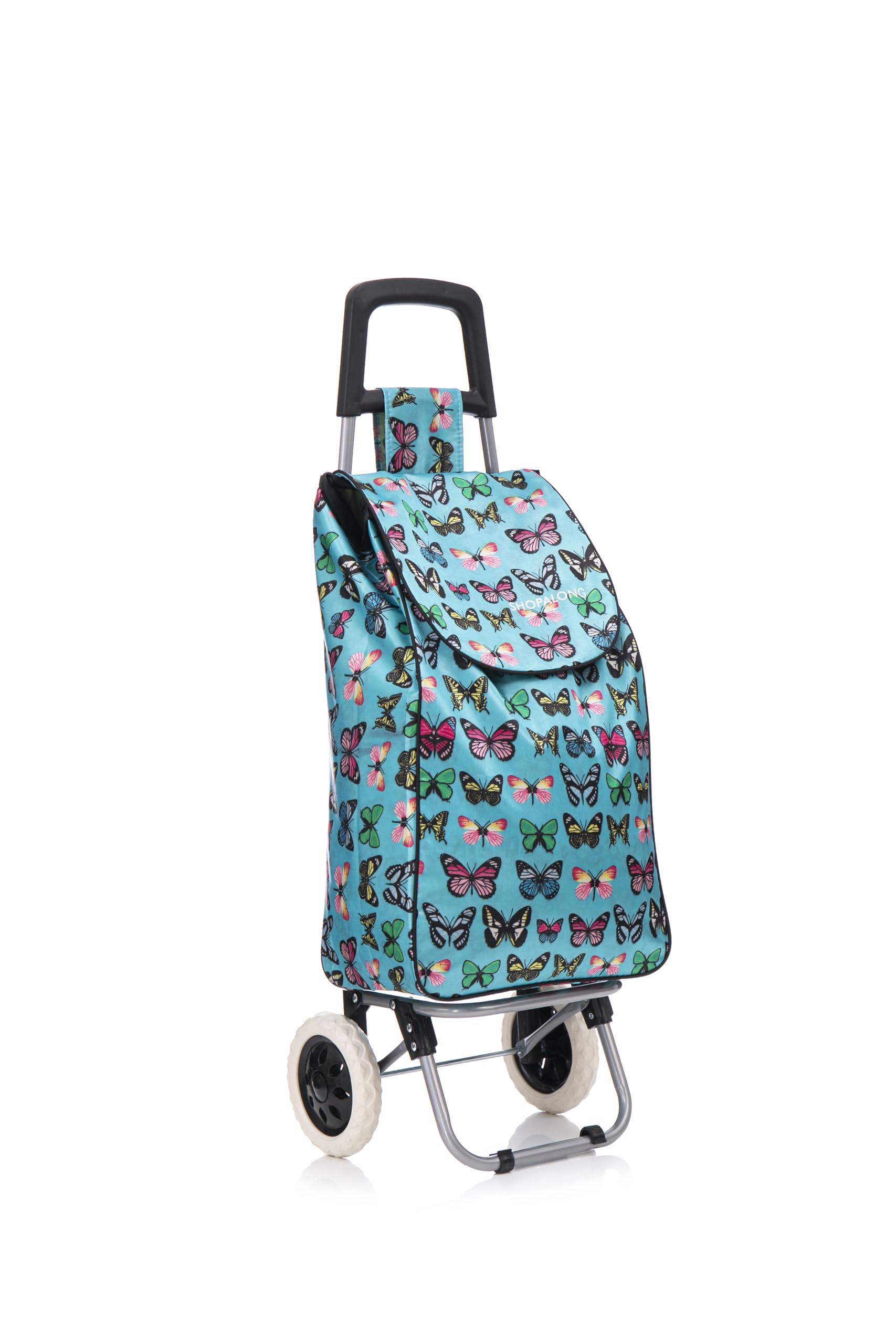37 Litre Folding Large Lightweight Shopping Trolley, Hard Wearing & Foldaway for Easy Storage, Large Shopping Trolley on 2 Wheels Shopping Cart