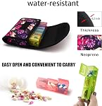 BVYA Pill Organizer Case, Weekly Travel Pill Case Medication Reminder,for 3 Times A Day, 7 Days a Week-Includes Printed Neoprene Carrying Case & A PVC Vaccine Card Protectors