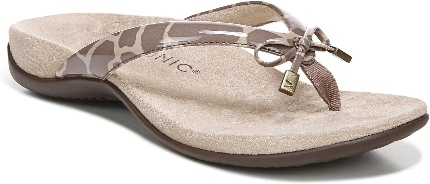 VionicWomen's Rest Bella Toe Post Sandal- Supportive Ladies Orthotic Sandals that include Three Zone Comfort with Arch Support- Flip Flop for Ladies, Medium and Wide Width Size 5-12