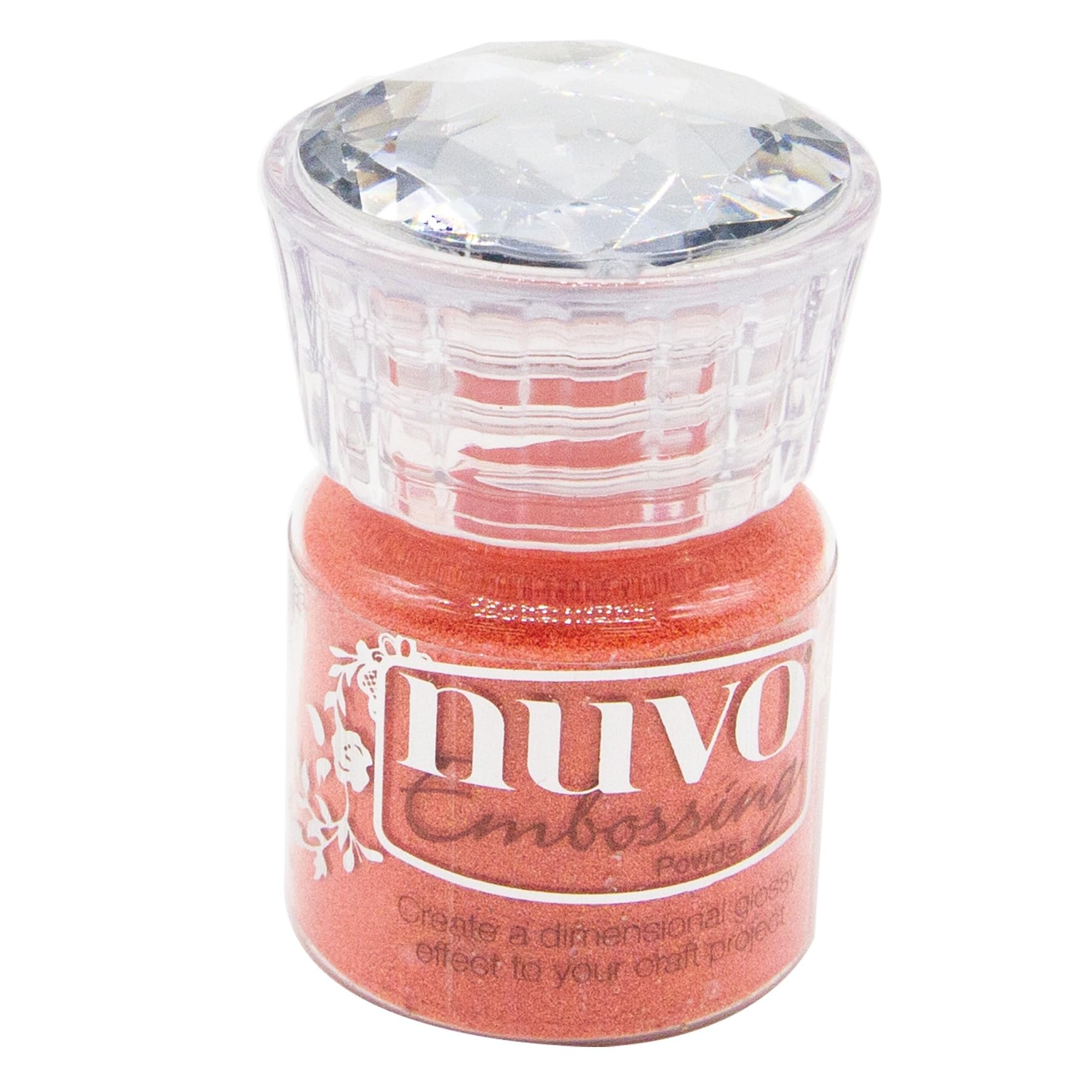 Nuvo Embossing Powder .74oz-Coral Chic