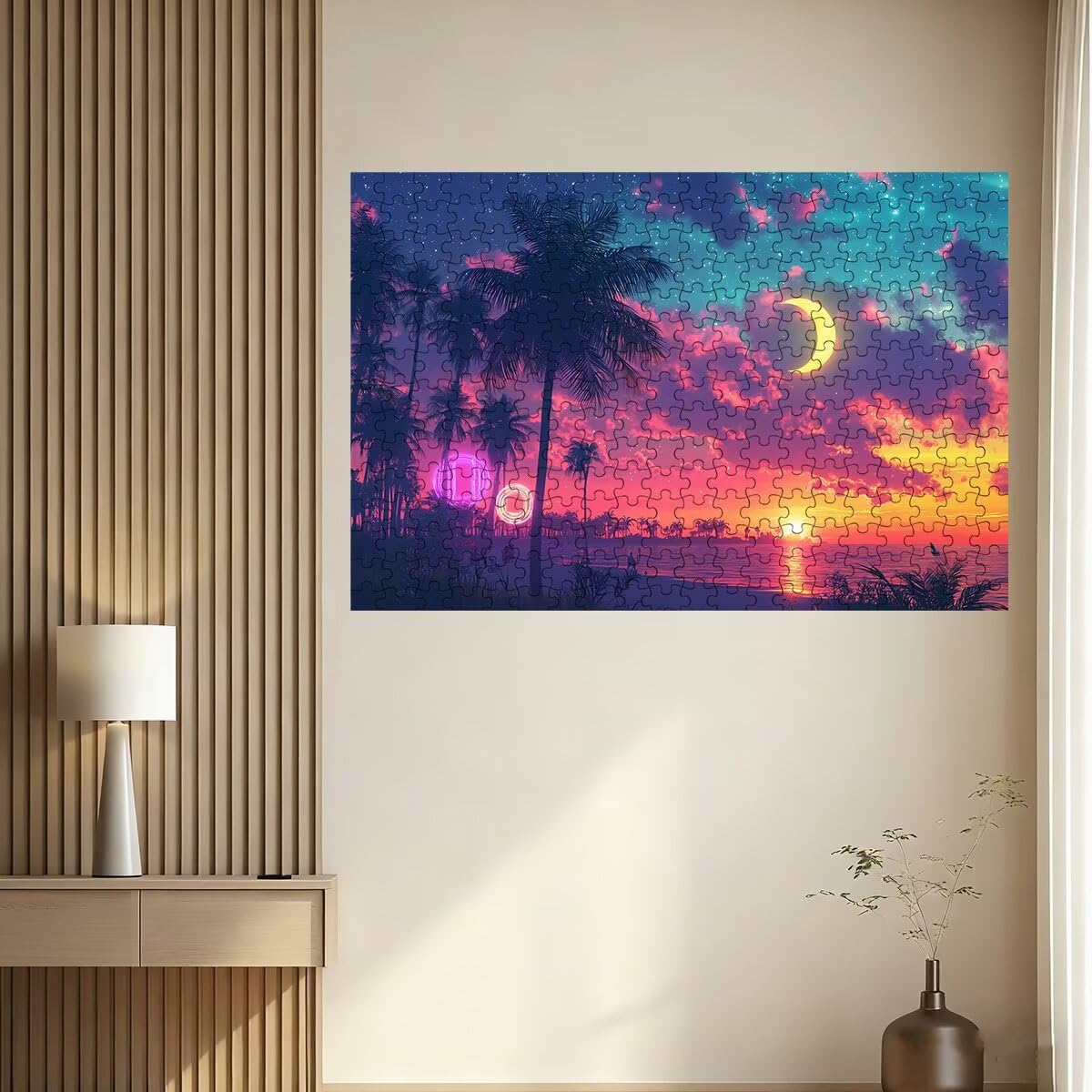 Puzzle 3000 Pezzi Paesaggi, Puzzle Luna per Adulti, Puzzles in Legno Intrattenimento Creativo, Divertimento, Puzzles Educativi Classici con Confezione di Alta Qualità Idea Regalo Donna Decor -3756