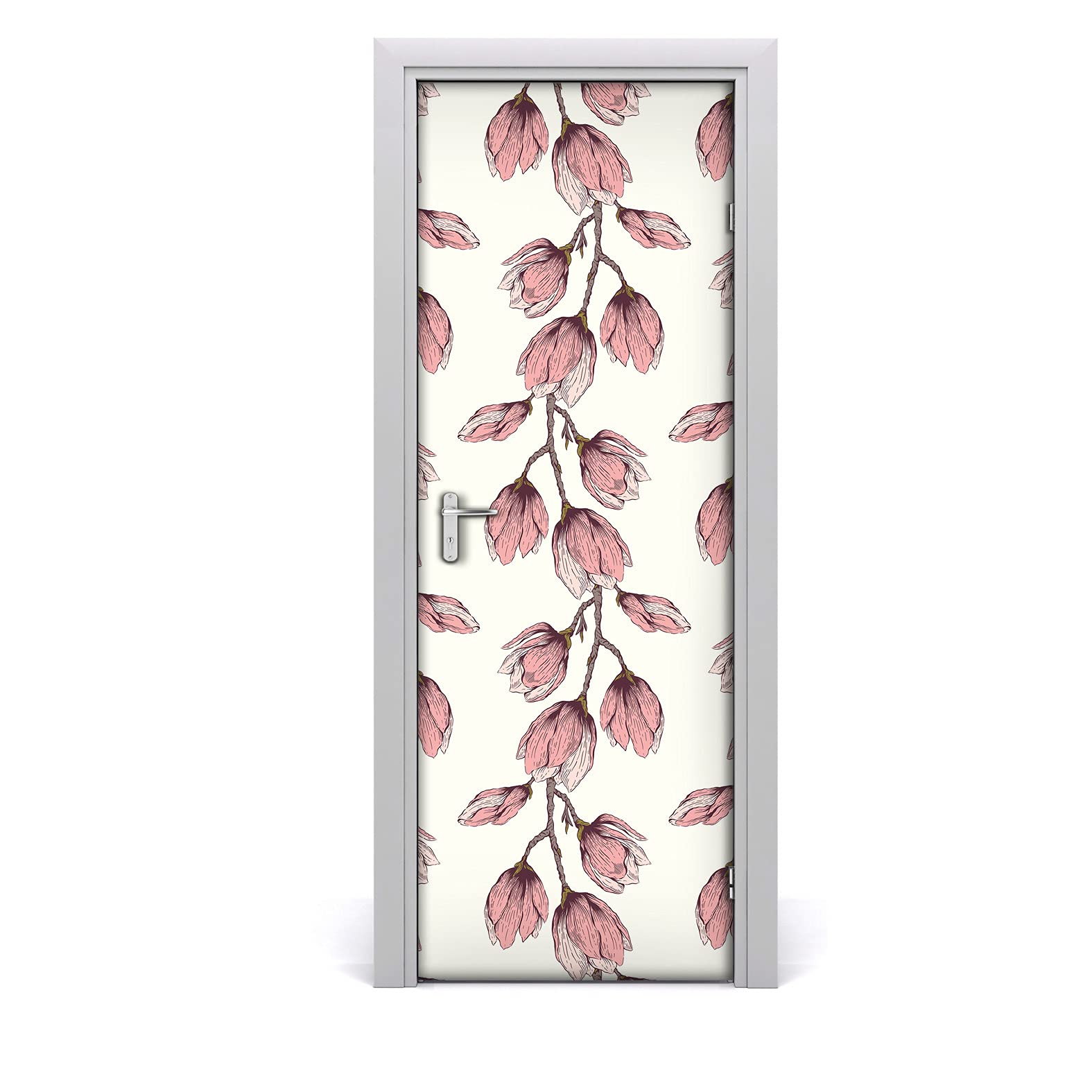 Autocollant de porte imperméable et mural avec technologie Magic-Stick