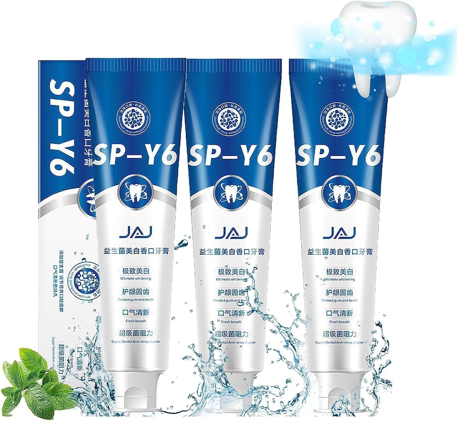 Probiotics Toothpaste, SPY6 Beneficial Bacteria Whitening Mouth Plaster, Whitening