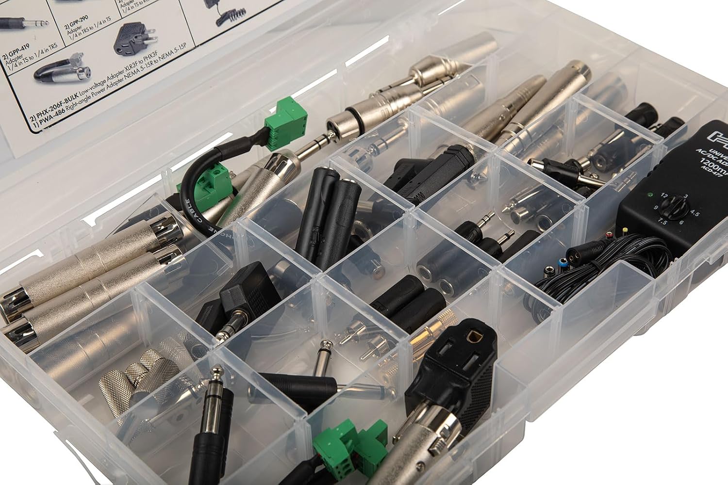 Hosa MAK-582 PatchPal Ultimate Connectivity Toolkit for Audio Troubleshooting & Signal Integration, Essential Gear for Live Sound, Studio, Broadcast & AV Professionals, 52 Pieces