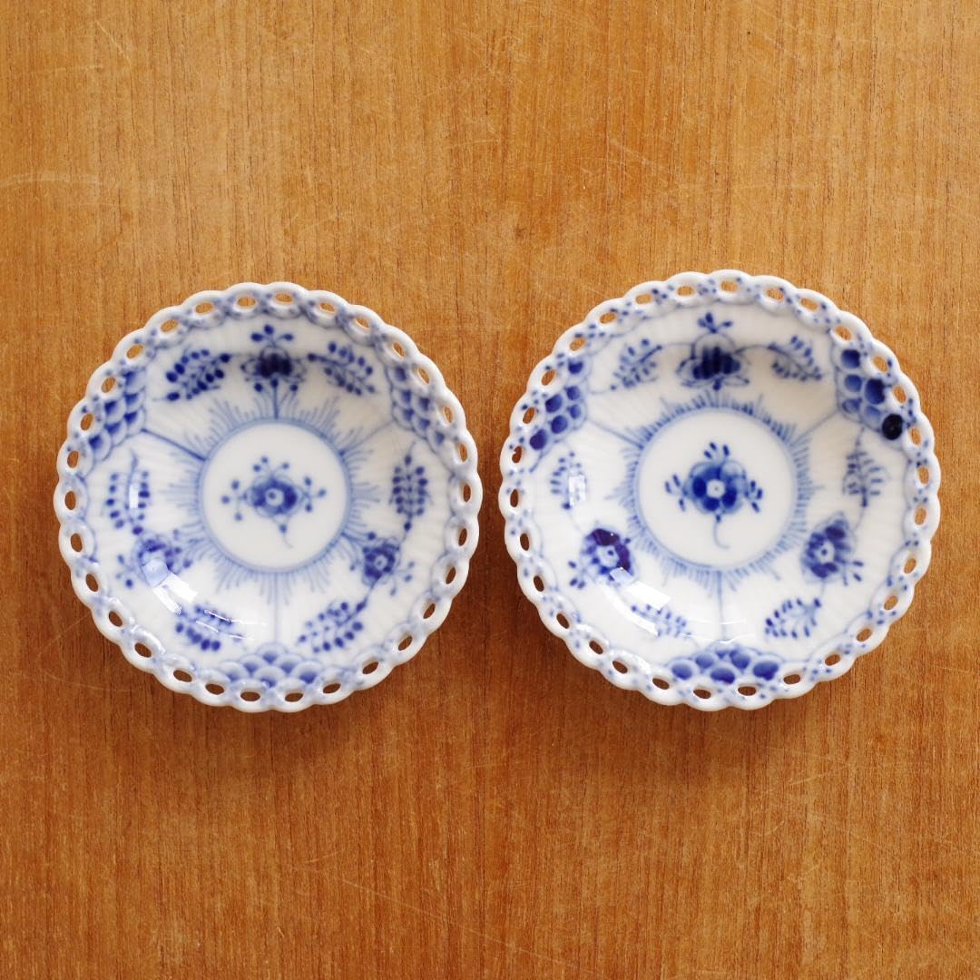 ☆美品☆ロイヤルコペンハーゲン フルレース バタープレート 豆