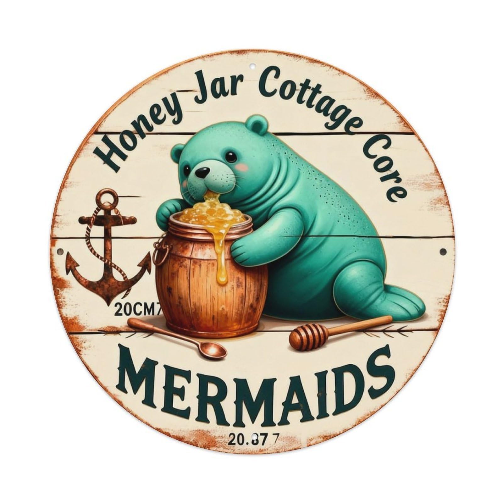 Honey Jar Cottage Core Sign Metal Tin Sign Plaque