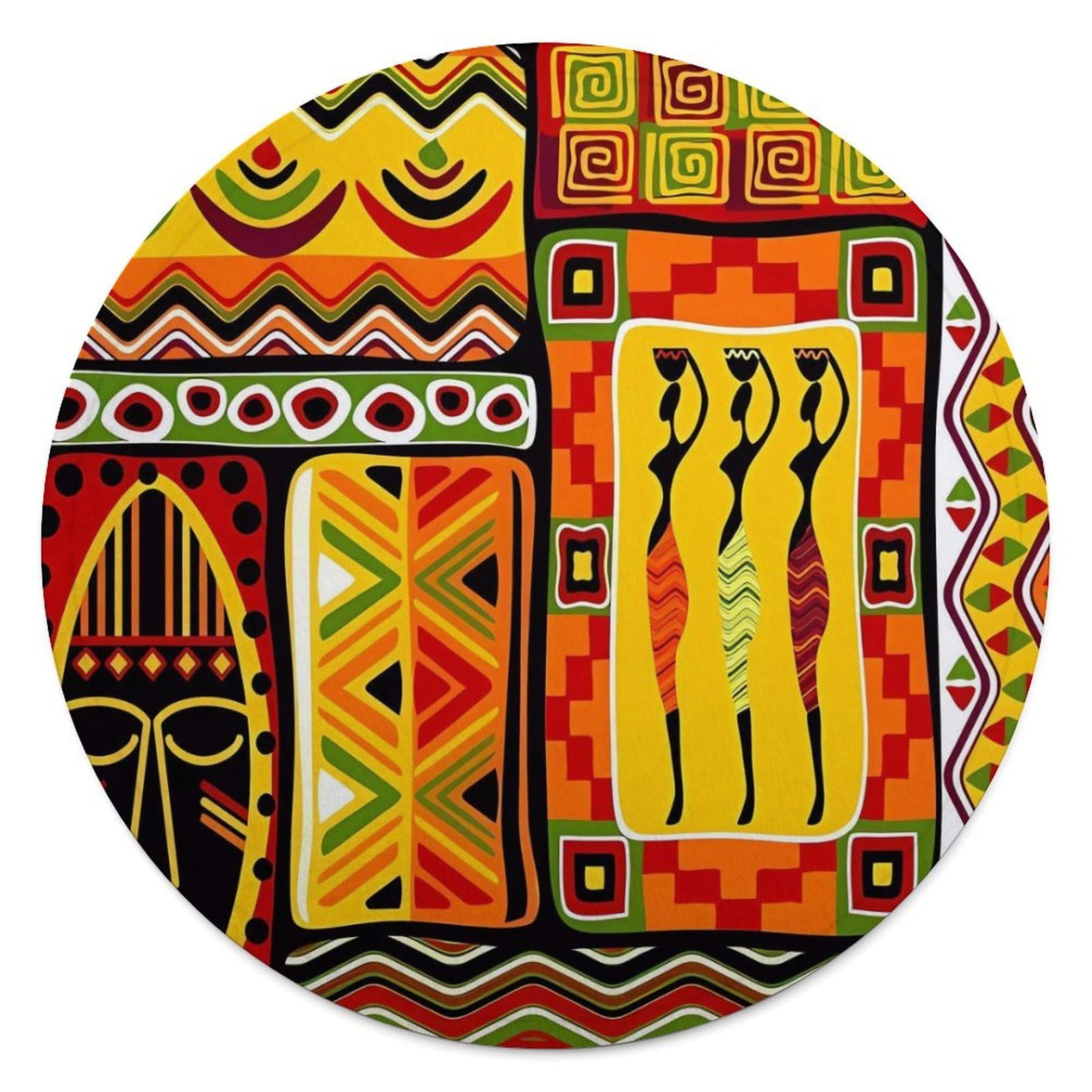 Couverture en flanelle supérieure au design inspiré des rayures africaines