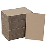 HESESOH 50 Pack Brown Corrugated Cardboard Sheets 4