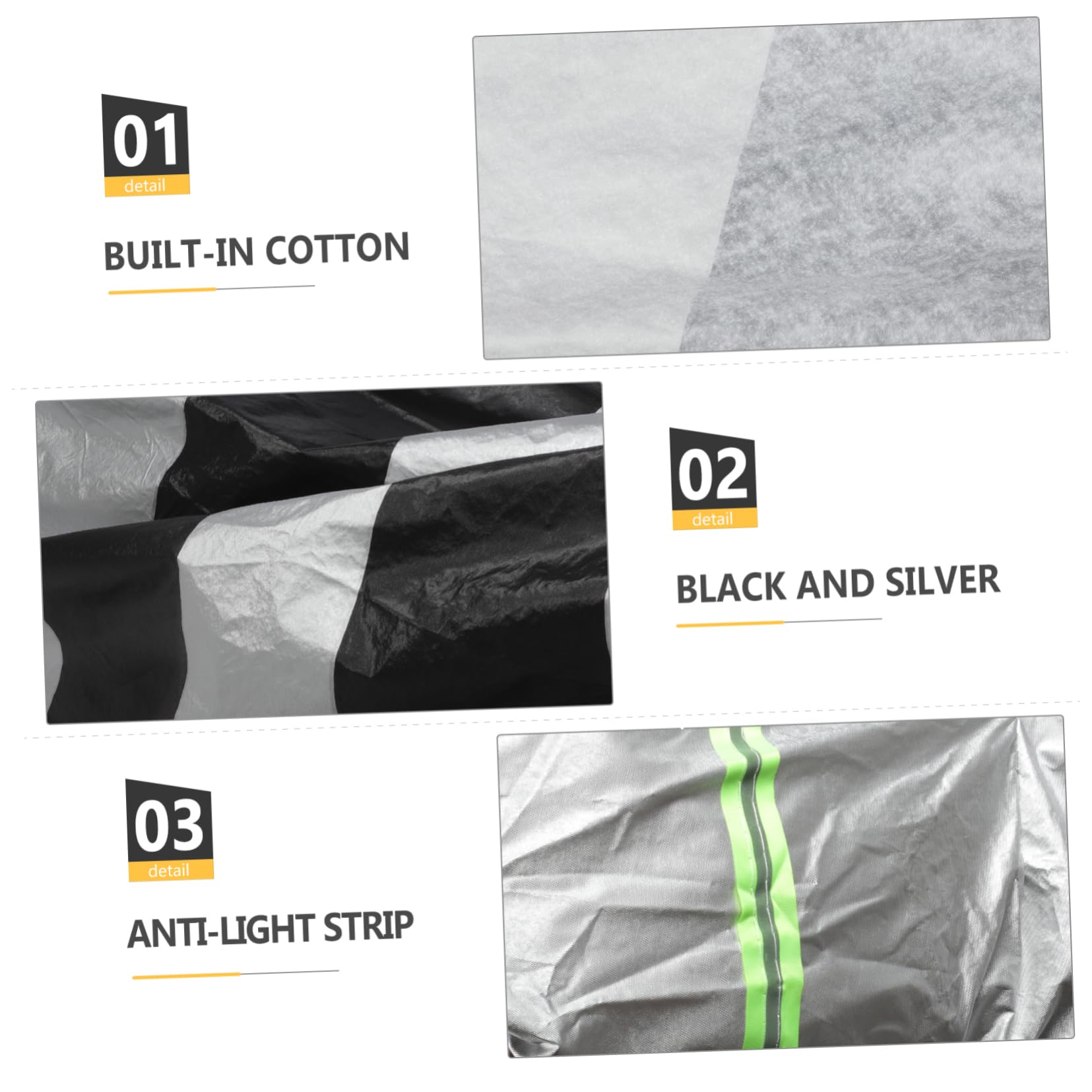 ULTECHNOVO Housse de Protection en Coton Flock Noir et Argenté Imperméable pour Trottinette Électrique et Vélo pour Usage Extérieur Pluie et Poussière
