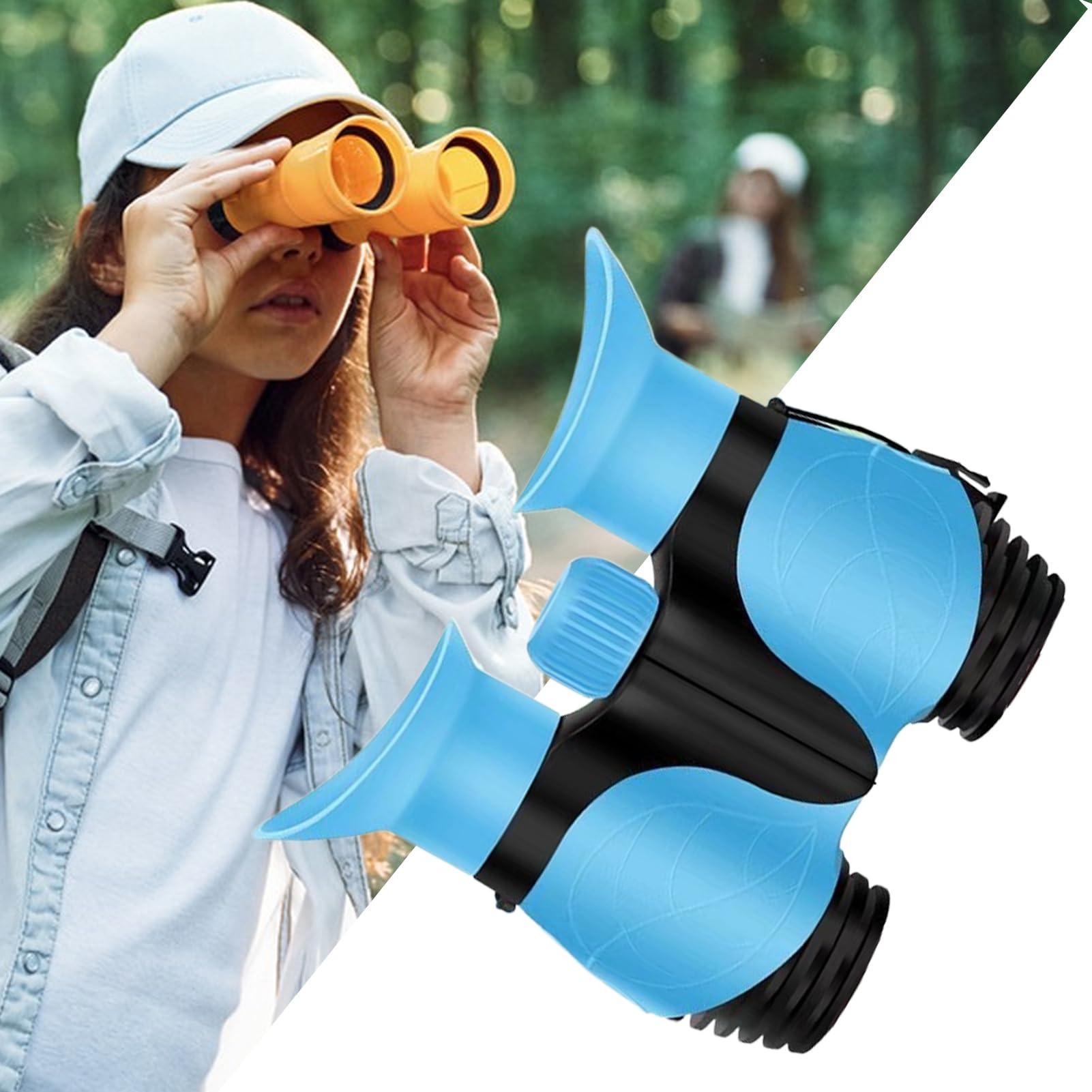 Prismáticos Compactos para Niños | HD Portátiles para Exteriores,8X Aumentos, Observación De Aves para Senderismo, Turismo Y Espectáculos Al Aire Libre