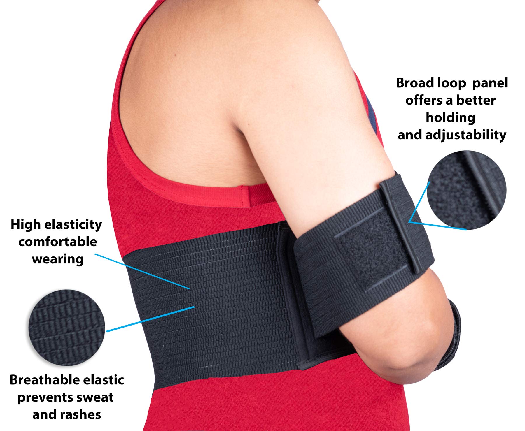 Wonder CareLeft Right Shoulder Immobilizer Arm Sling Elastic Brace for Clavicle Collar Bone