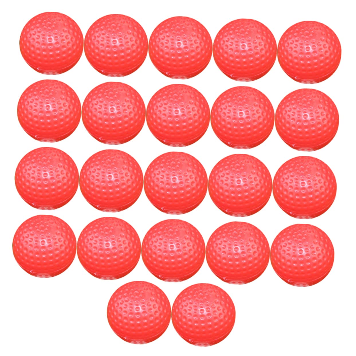 DECOMELODY 22pcs Non-Porous Training Red Indoor Practice for Safe Swing Training Lightweight Flexible Design for Boys and Girls and Adults for Indoor Golf Practice