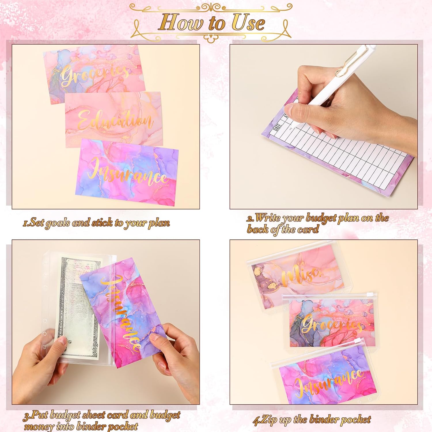 Master Your Finances: Review of 24-Piece Watercolor Budget Tracker & Organizer System
