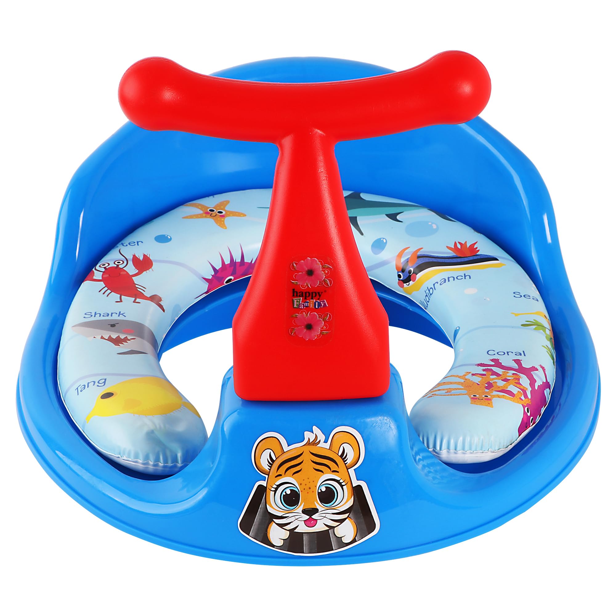 Nabhya 1234 Soft Kids Toilet Trainer Baby Potty Seat With Handle And Back Support Toilet Seat For Girls & Boys (Blue)-image-27