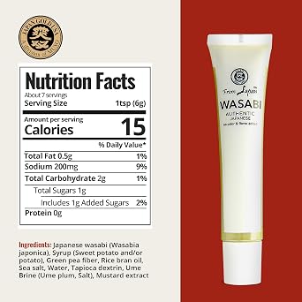 Muso from Japan - Real Wasabi - Authentic Flavor, Vegan and Gluten-Free - 1.52 Ounce