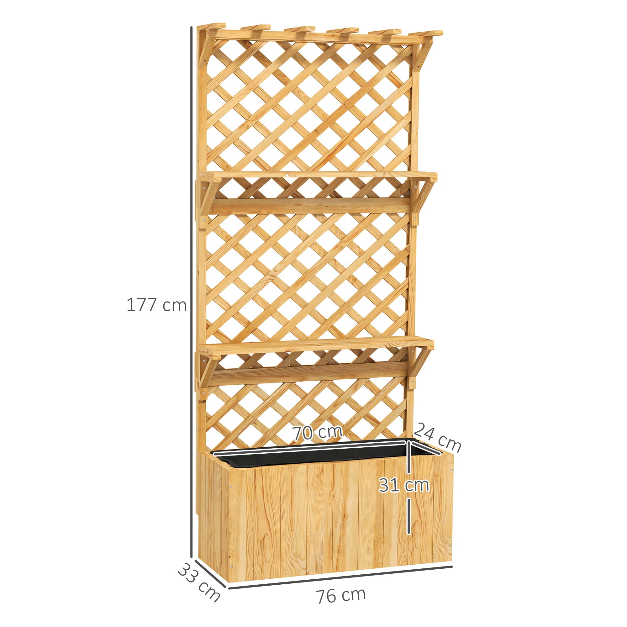 Letto Orto Rialzato Con Traliccio - Fioriera In Acciaio Zincato 90x40x120cm - Per Piante Rampicanti - Foto 8