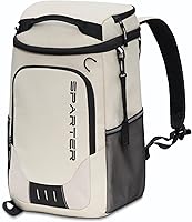 Vista 18 de SPARTER - Mochila enfriadora aislada a prueba de fugas para 33/49 latas, bolsa térmica con 2 compartimentos aislados, mochila de playa, viaje