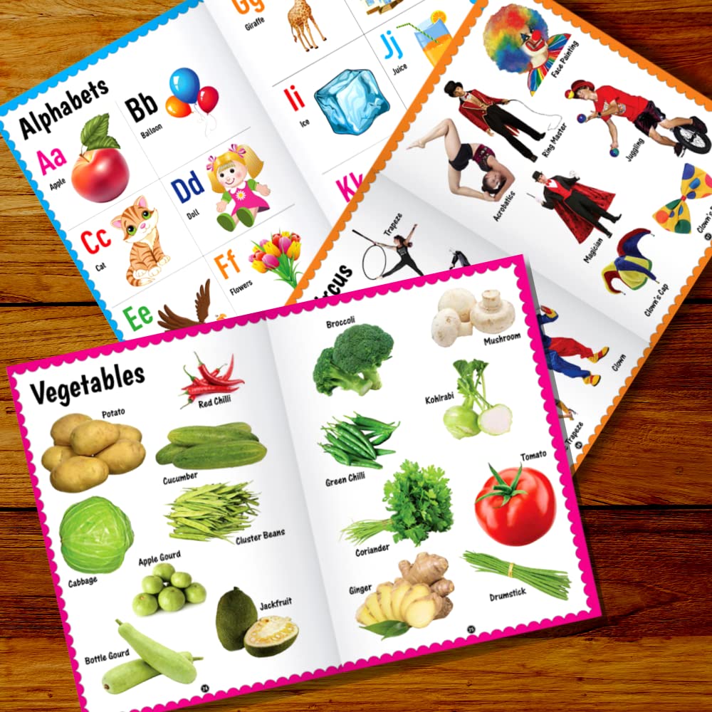 My Book of First 1000 Words - Interactive picture book - Numbers and Alphabets - Children growth and development book - Paperback β Import, 5 September 2022 4