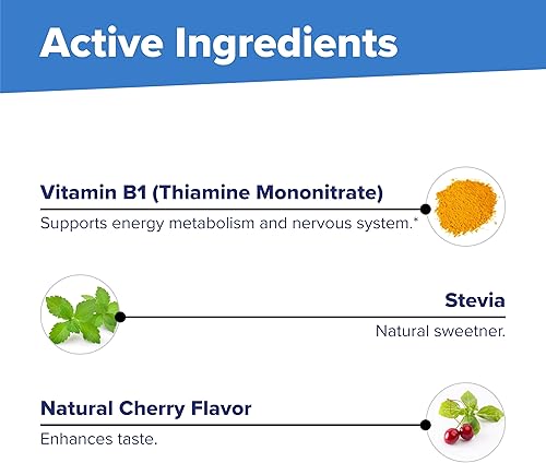 Miniatura 8 de Superior Source Vitamina B1 tiamina 100 mg tabletas sublinguales de disolución rápida bajo la lengua 100 unidades aumento del metabolismo y la