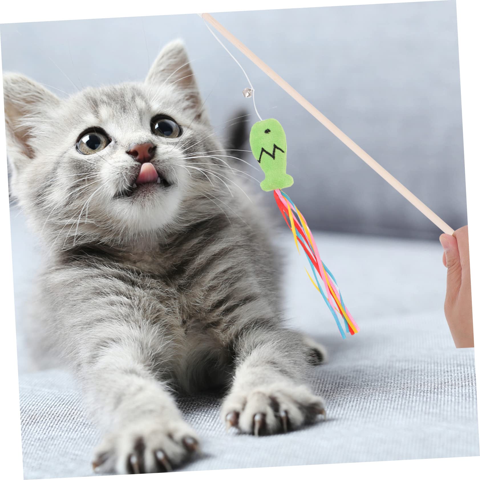 FRCOLOR 15 Piezas de Juguete de Entrenamiento Seguro para Gatos con Hierba gatera, Juguete Interactivo para Mascotas, Juguete Interactivo para Mascotas, Gatitos