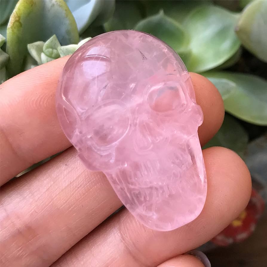 Amazon.co.jp: 天然水晶頭骨彫像 2「骸骨の彫刻像 手彫り宝石