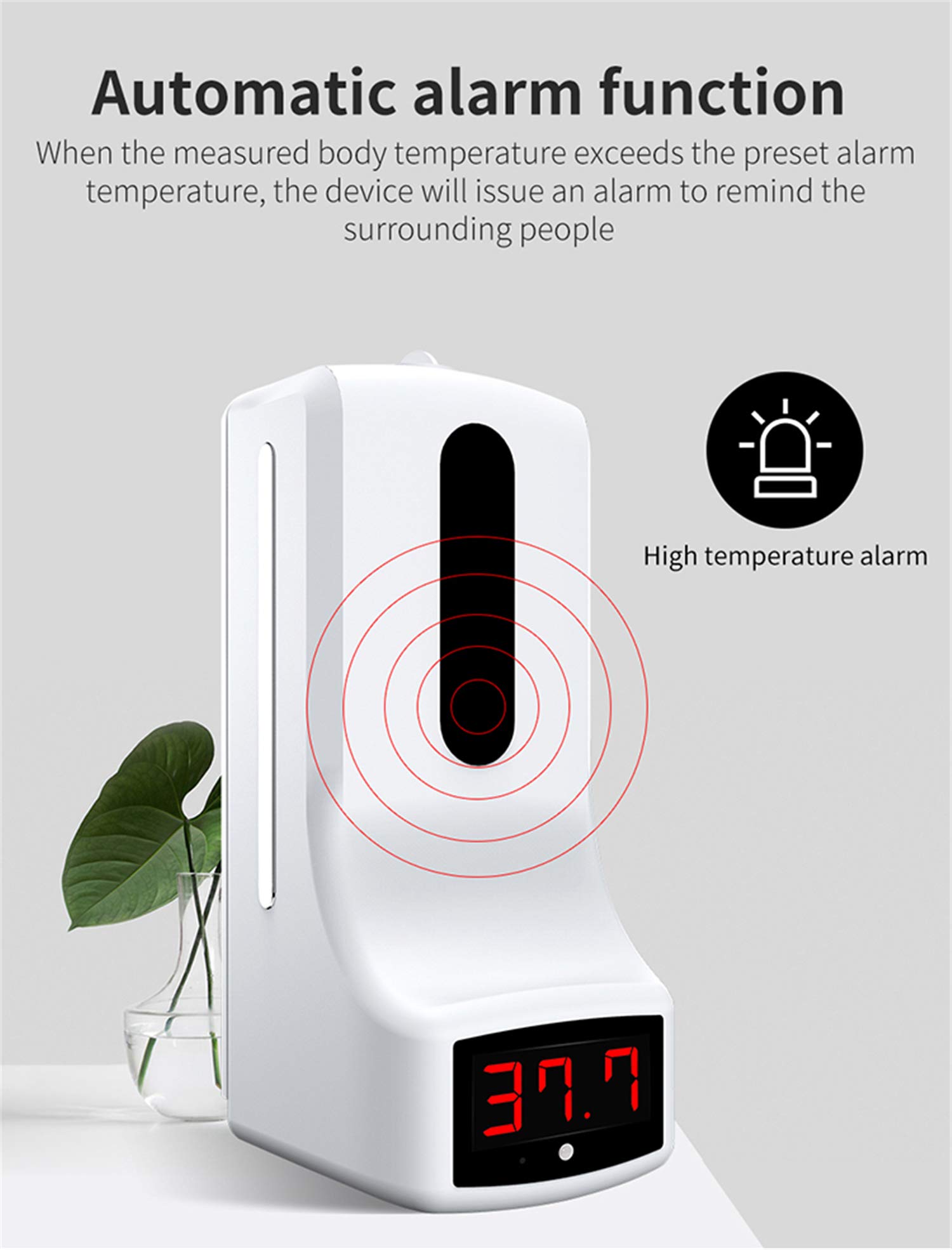 ZYC K9 PRO Display LCD a Mano a infrarossi Misurazione della Temperatura Disinfezione Dispenser di Sapone Liquido igienizzante Senza Contatto Sensore termometro Automatico