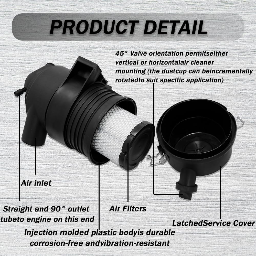 G057512 P821575&P822858 Air Cleaner with Filters Compatible with Donaldson FPG Radial Air Cleaner G057512 Includes Filters P821575&P822858 Replace 10000633, 176718, 194093, 4215896M91