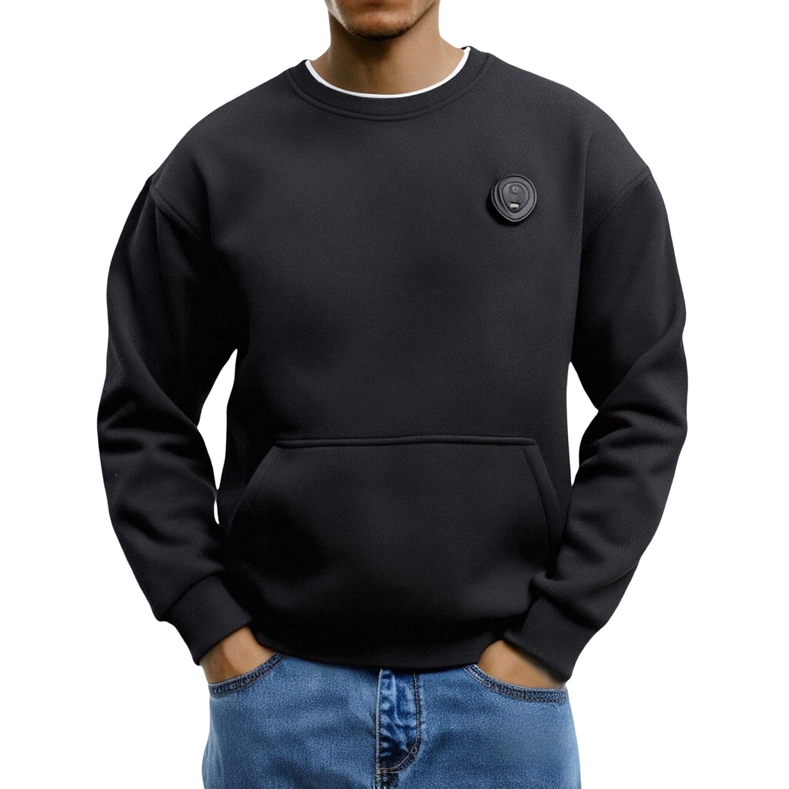 KVOTUU Unisex Heated Hoodie for Men Women Heated Sweatshirt Fleece Heating Jacket Rechargeable Winter Coat Hooded Sweatshirt